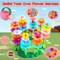 Girl Flower Garden Building Toys Set - Birthday Gifts for Age 2 3 4 5 6 Years Old Girls, STEM Montessori Educational Toy for Toddler Kids, Sorting & Stacking Spring Gardening Set